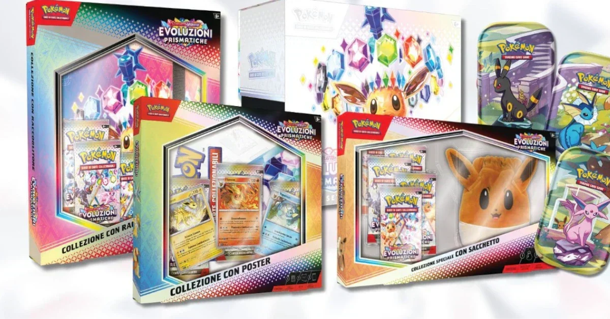 Uscite di Marzo Evoluzioni Prismatiche: Tin e Zaino Eevee