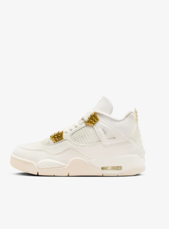  nike air jordan retro 4 mettalic gold