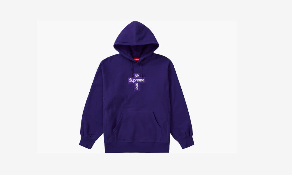 Supreme Cross Box Felpa Viola(FW20)