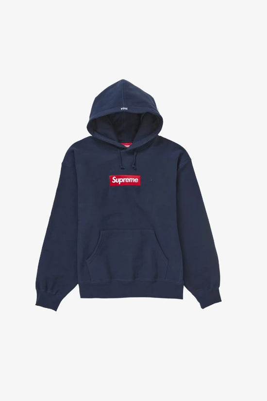 Felpa Supreme Box Logo Navy Fw24