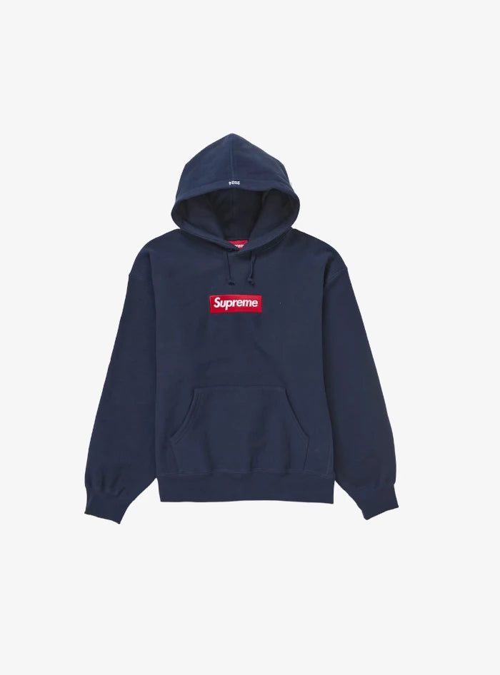 Felpa Supreme Box Logo Navy Fw24