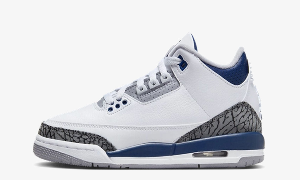 Jordan 3 White Midnight (GS)