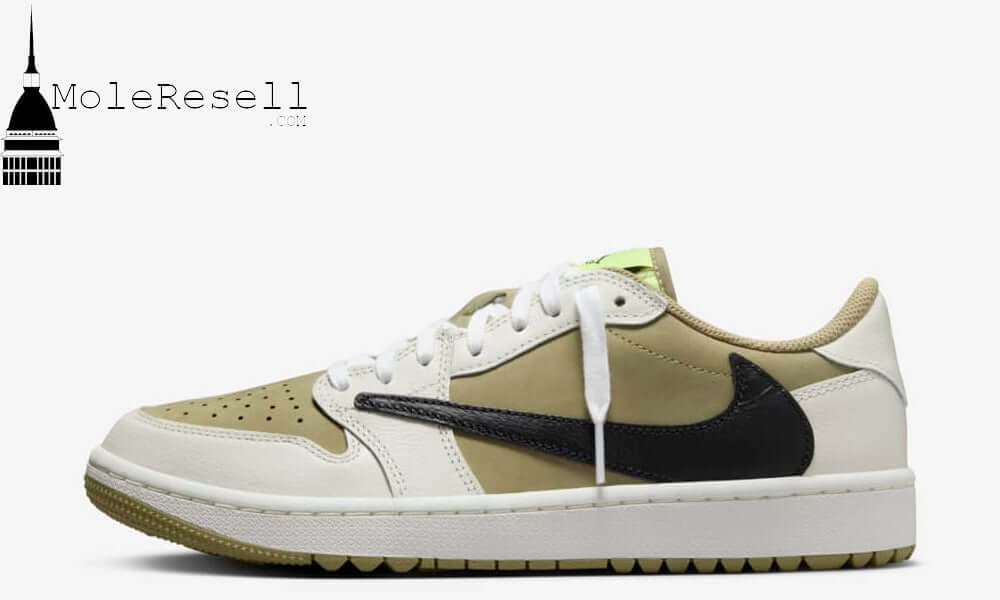 Jordan 1 Travis Scott Golf Olive - Mole Resell