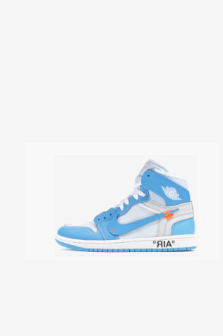 Jordan 1 Retro High Off-White Blu Universitario