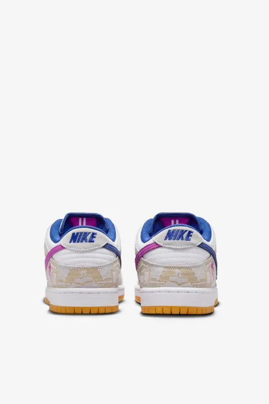 Nike SB Dunk Low Pure Platinum and Vivid Purple