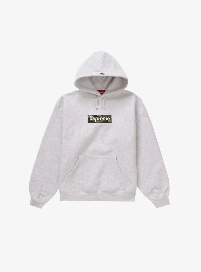 Felpa Supreme Bandana Box Logo Hooded Grigio mélange