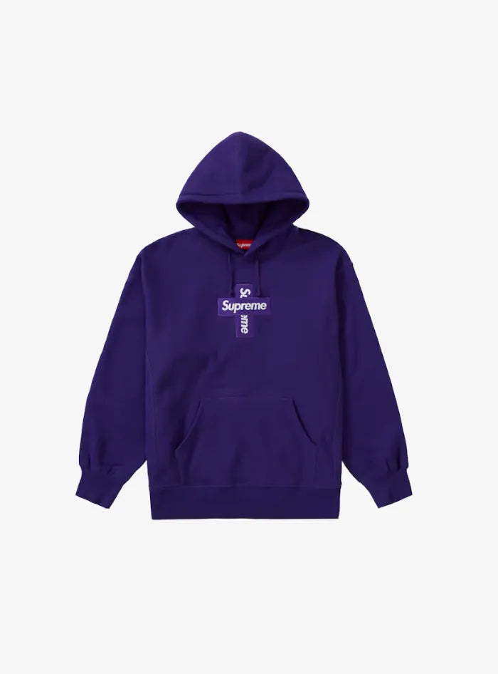 Supreme Cross Box Felpa Viola(FW20)